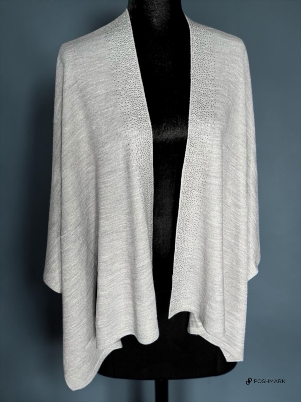 💖 Calvin Klein Crystal Trim Fine Knit Shawl 💖